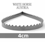 تیغ اره نواری عرض ۴ سانتی‌متر چوب‌بری دو اسب WHITE HORSE اتریش 
